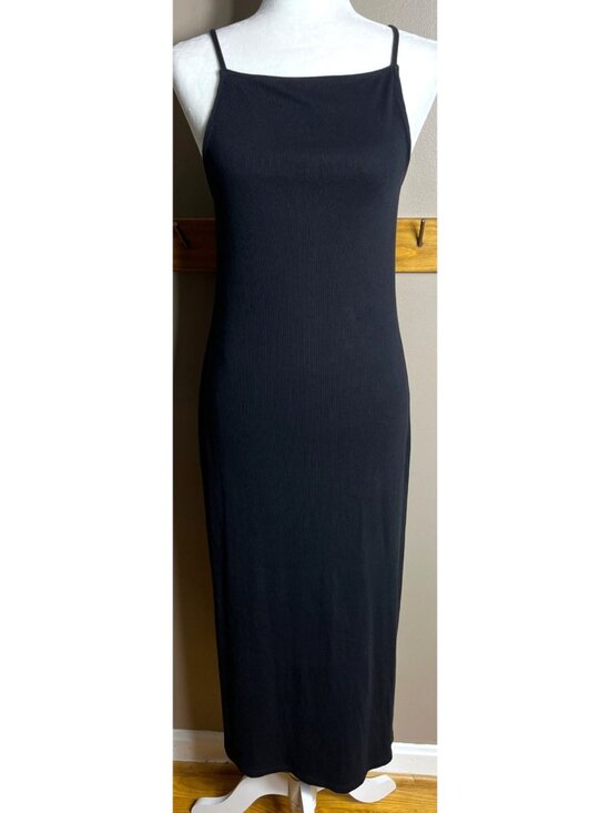 Old Navy Dresses & Skirts - Old Navy Dress Minimalist Midi Spaghetti Strap Rib Knit Basic Layers Cami Wom S